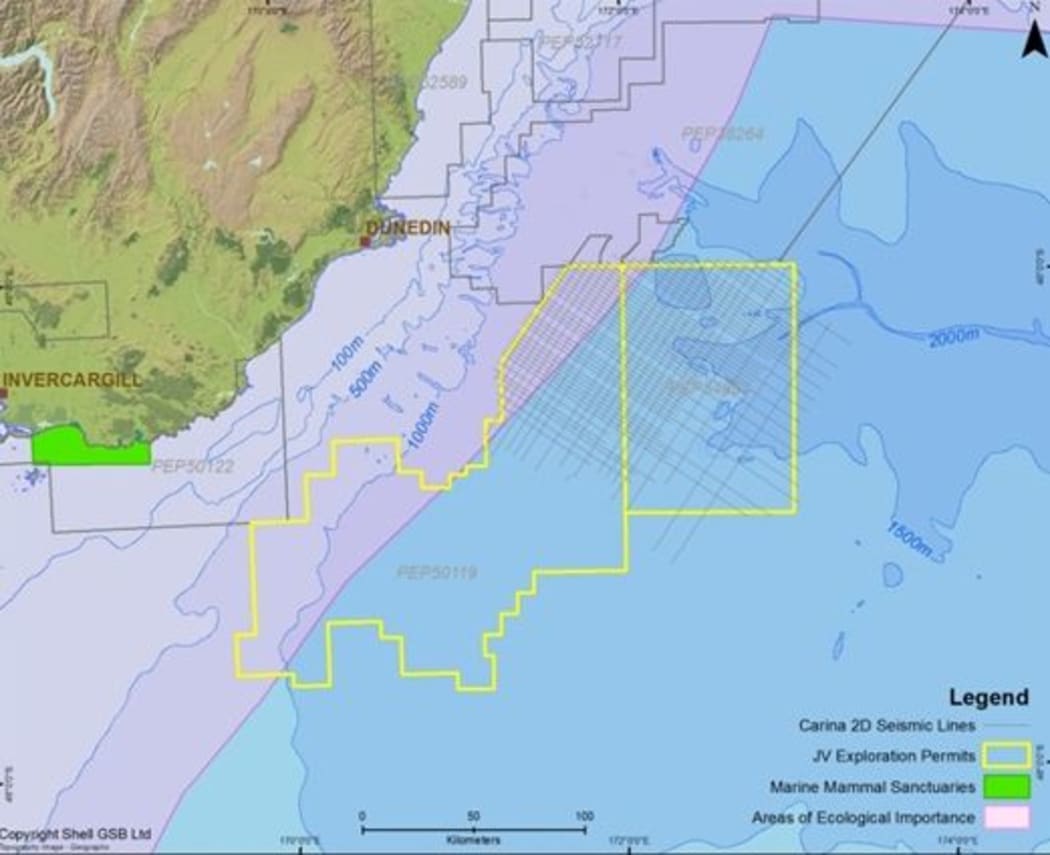 Great South Basin map.