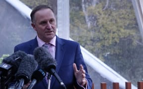 John Key at the announcement today.