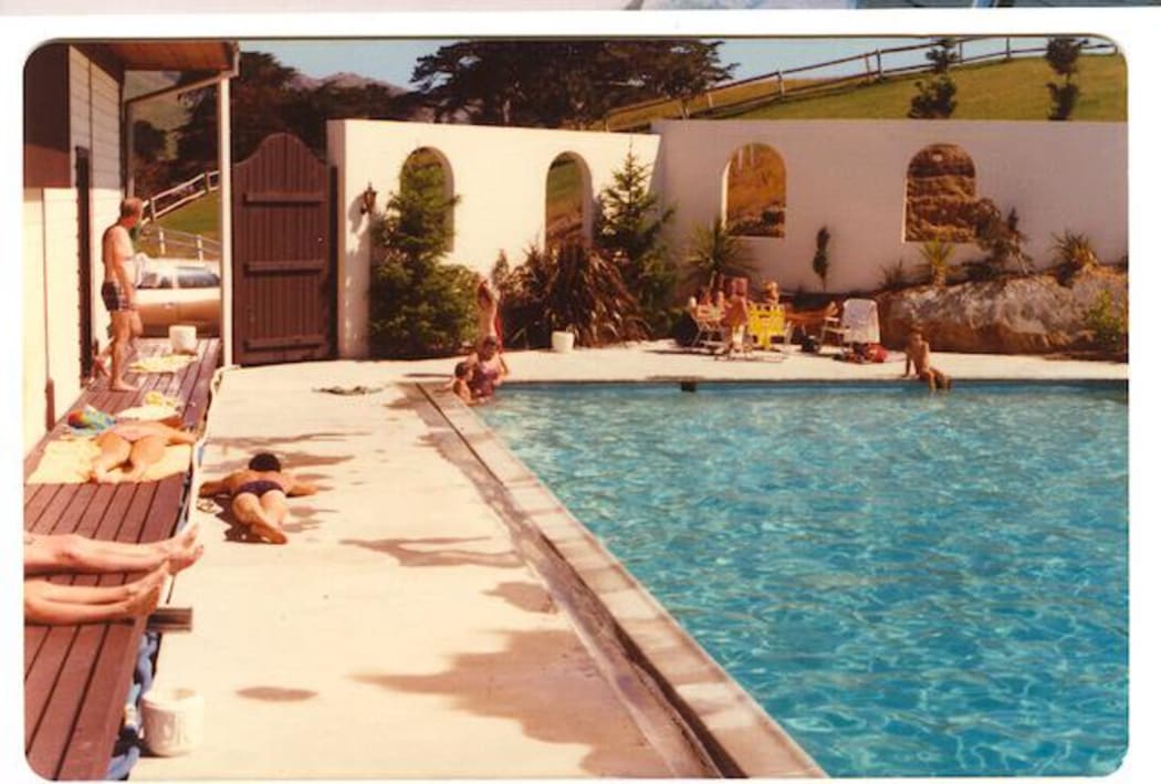 Country club poolside