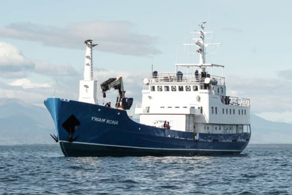 Youth with a Mission Ships Aotearoa sails to remote Fijian islands to provide free healthcare, but 'The Koha' is currently at a standstill because of a broken tailshaft bearing.