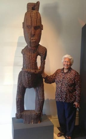 Hine Kohn, QSM, and her tipuna Te Kawiti. Hine Kohn is named after Te Kawiti's wife Hinekakaho i Te Rangi.