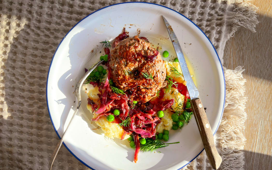 Honey Mustard Rissoles with Sweet and Sour Cabbage for Sam Parish's Easy Eats