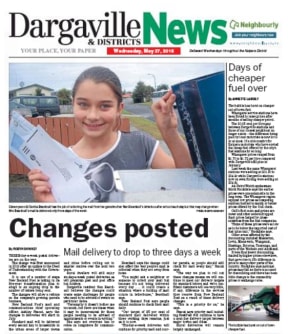 Front page of Dargaville and Districts News.