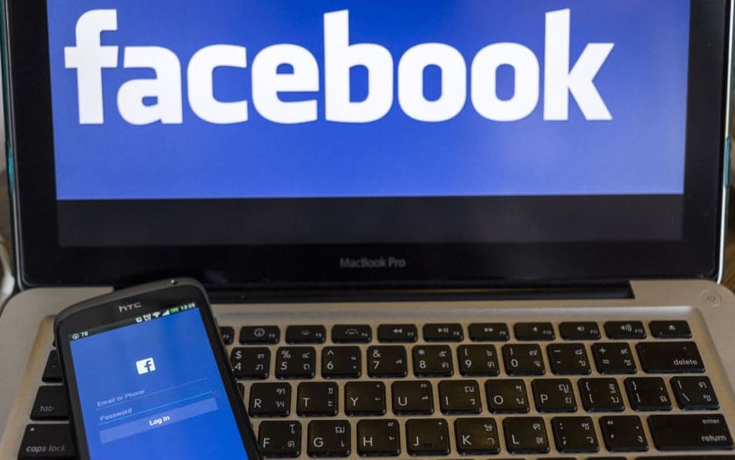 Facebook on a computer and mobile phone