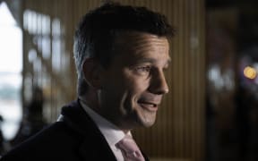 ACT's David Seymour arrives at Wellington Airport on 16 October 2023 following the election at the weekend.