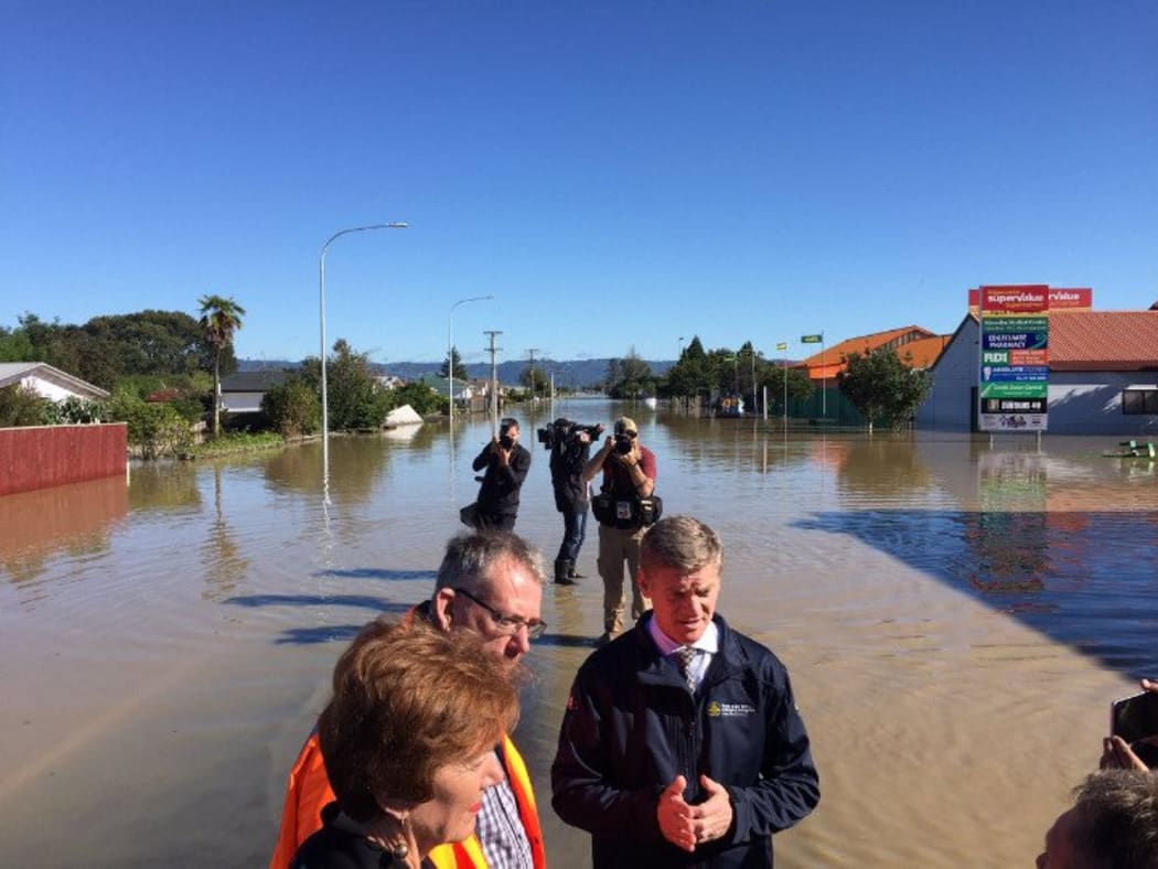 Bill English in Edgecumbe
