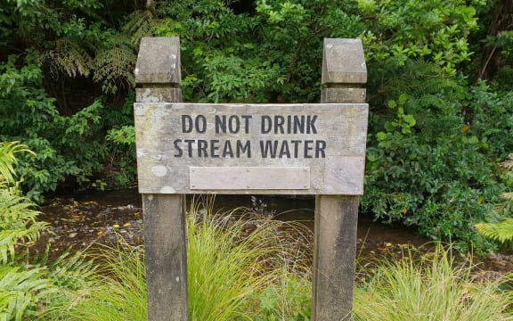 A sign at Otari Wilton's Bush, Wellington