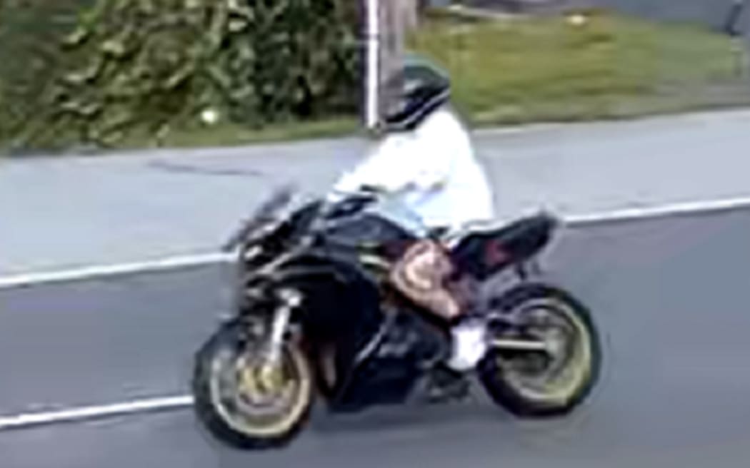 The motorcyclist police say was involved in a fatal hit and run.