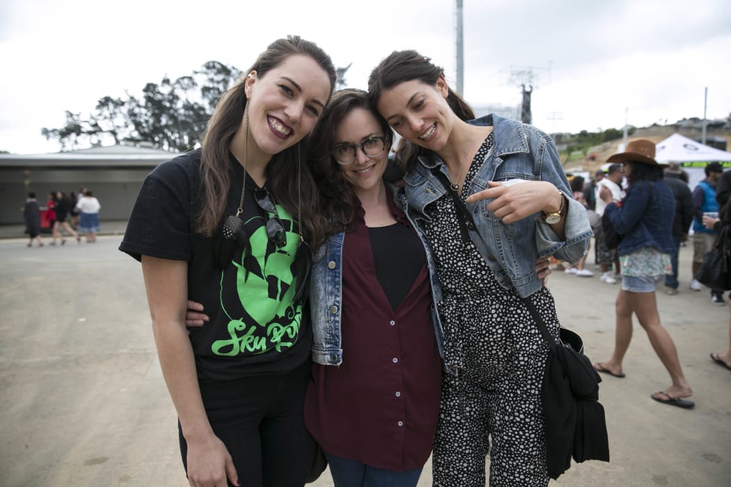 Jessica Sanderson, Jessica Silk, Raukura Turei at Soulfest, Auckland