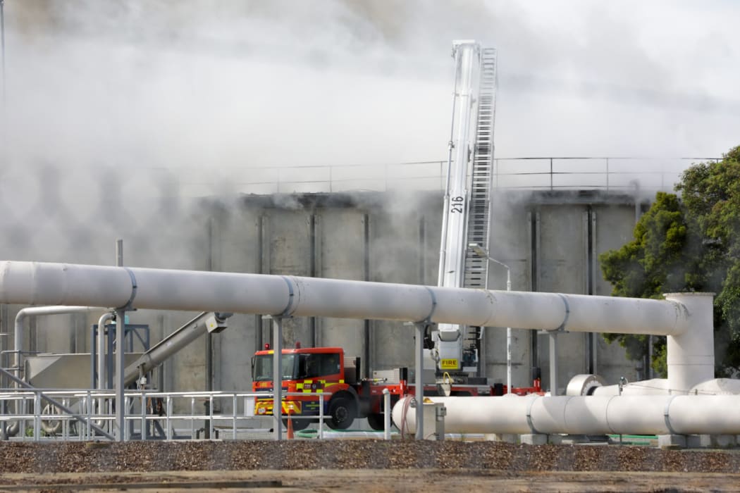 Christchurch wastewater treatment plant fire
