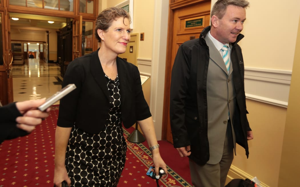 Rebecca Kitteridge, Director of the New Zealand Security Intelligence Service, arriving at the select committee considering new anti-terrorism legislation