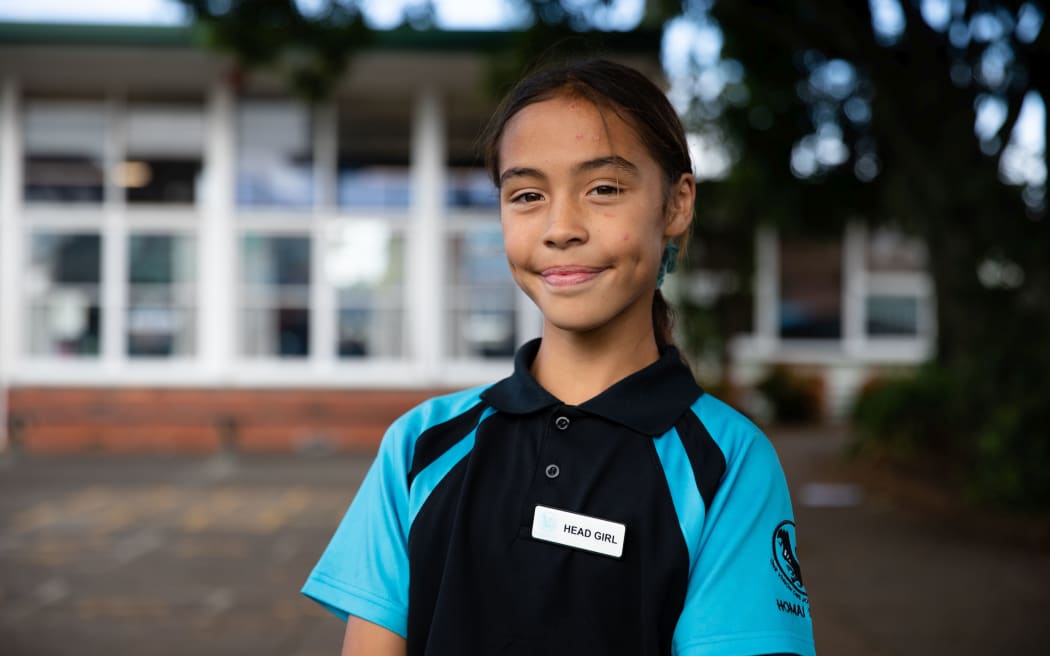 Homai School head girl Briana Diaz, 10.