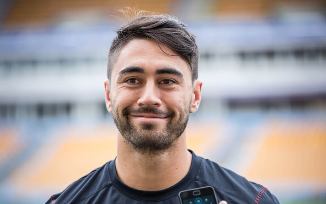 Warriors' halfback Shaun Johnson speaking to media at Mount Smart Staduim, 11 May 2016.