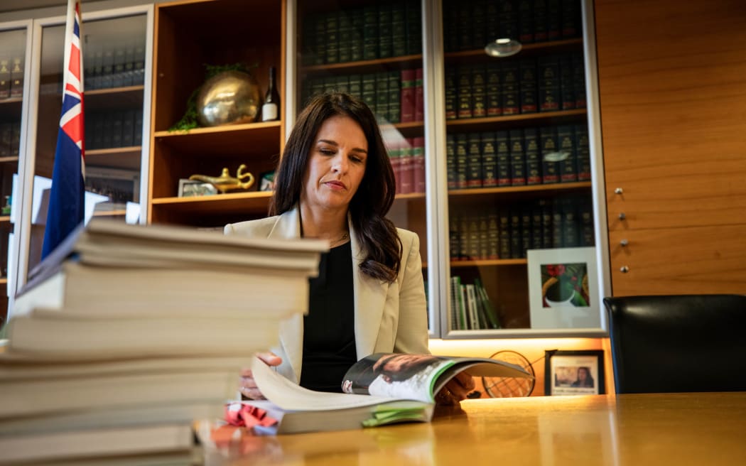 Erica Stanford with the Abuse in Care Inquiry report