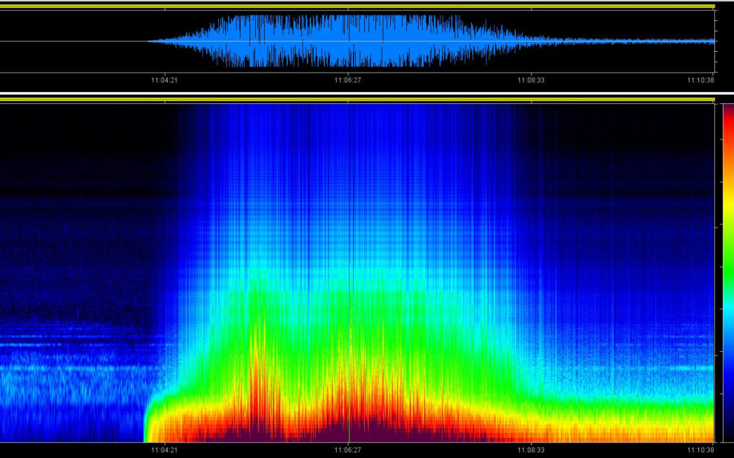 Sonograph of the Kaikōura earthquake
