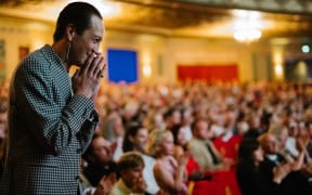 Marlon Williams at the world premiere of his four-year documentary Ngā Ao E Rua – Two Worlds.