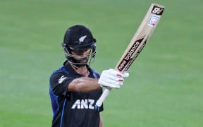 Grant Elliott celebrates his half century.