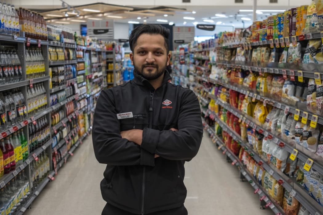 New World Victoria Park Grocery manager Gagandeep Singh.