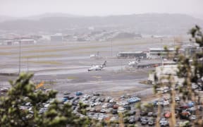 Wild weather on Wellington's south coast on 21 July 2022.