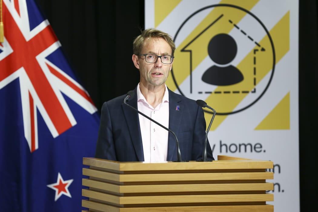 Director-General of Health Dr Ashley Bloomfield speaks to media during a press conference at Parliament on 5 April 2020. New Zealand was placed in complete lockdown and a state of national emergency was declared on Thursday 26 March to stop the spread of COVID-19 across the country.