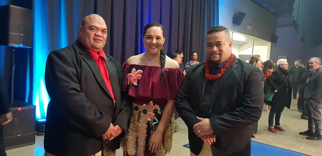 From left, author Vaivaifolau Kalahi, Sala Pole-Fehoko and Edmond Fehoko.