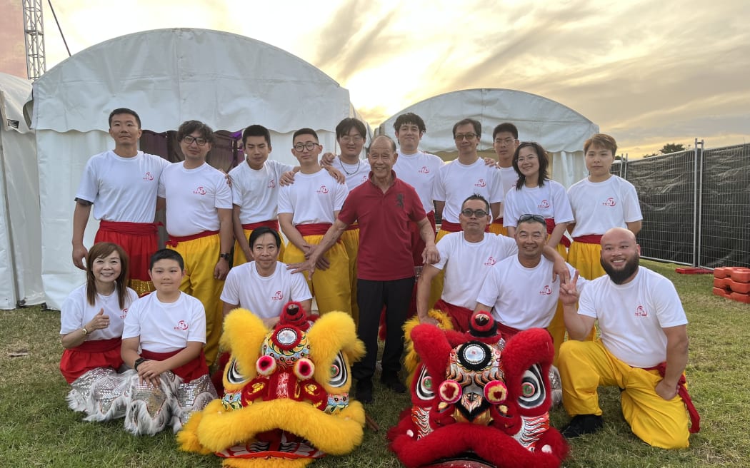 Auckland Lion dancing group Hup Jong Mune