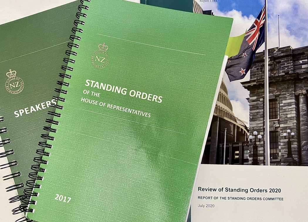 The current editions of Parliament's Standing Orders and Speakers' Rulings sit atop the report recommending changes to the rules.