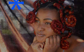 Hair braids, model Mya Chaitika , photographer Angel Kameta, hair stylist - Mary Adeosun