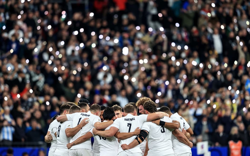 England rugby team at the 2023 Rugby World Cup in Paris.