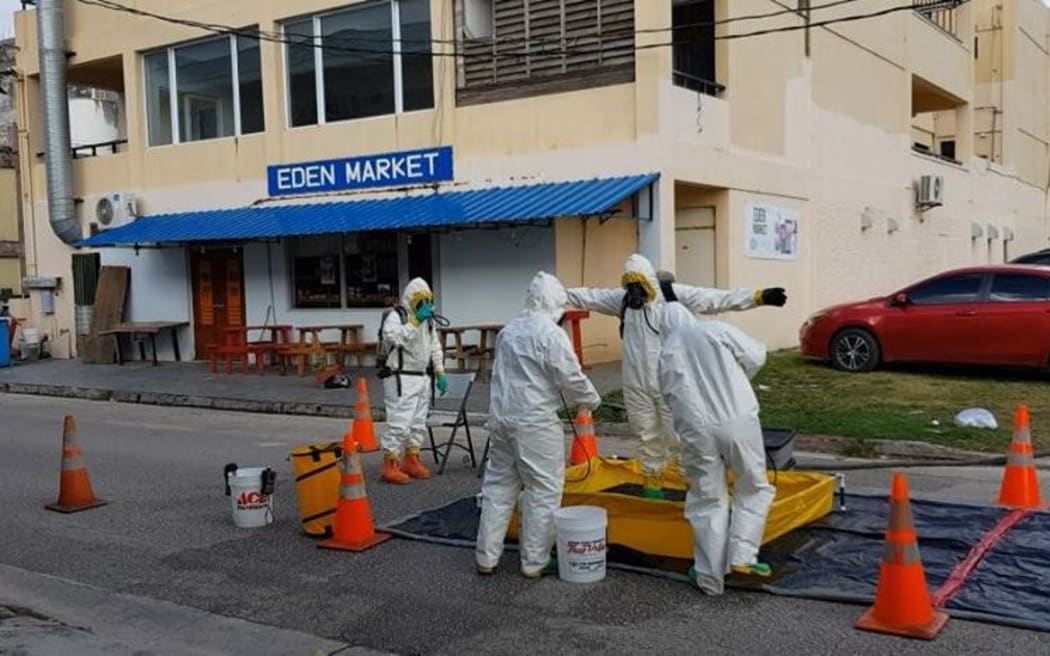 CNMI police check for meth fumes.