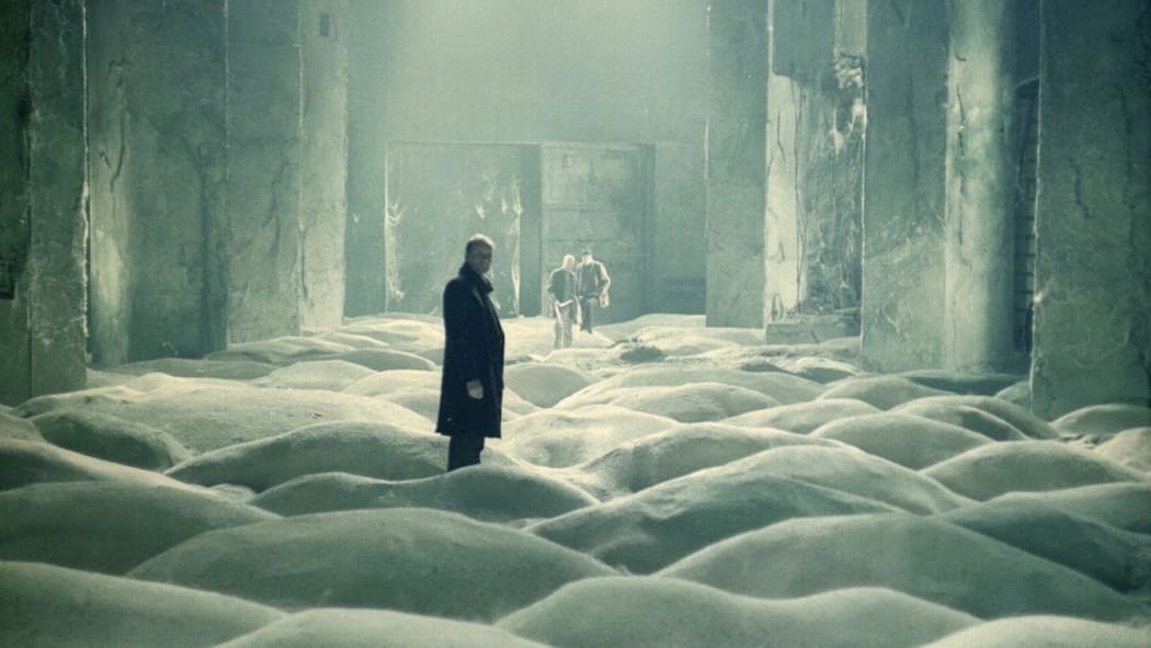 Movie still from Andrei Tarkovsky's 1979 film Stalker