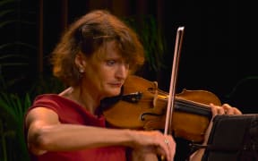 Helene Pohl performing at the Aotearoa New Zealand Arts Festival