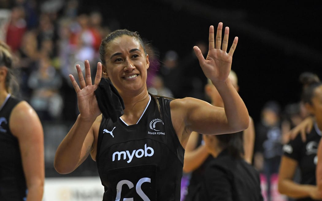 Silver Fern shooter Maria Folau.