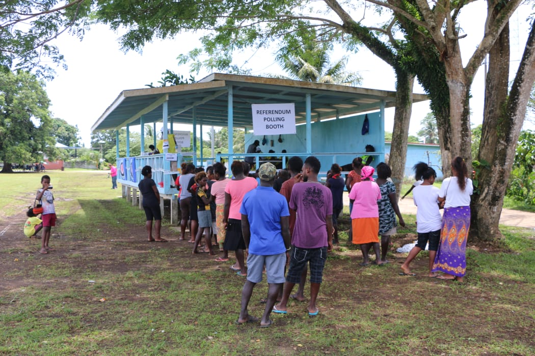 Polling in Bougainville's non-binding referendum on independence - Hutjena, 23 November, 2019.
