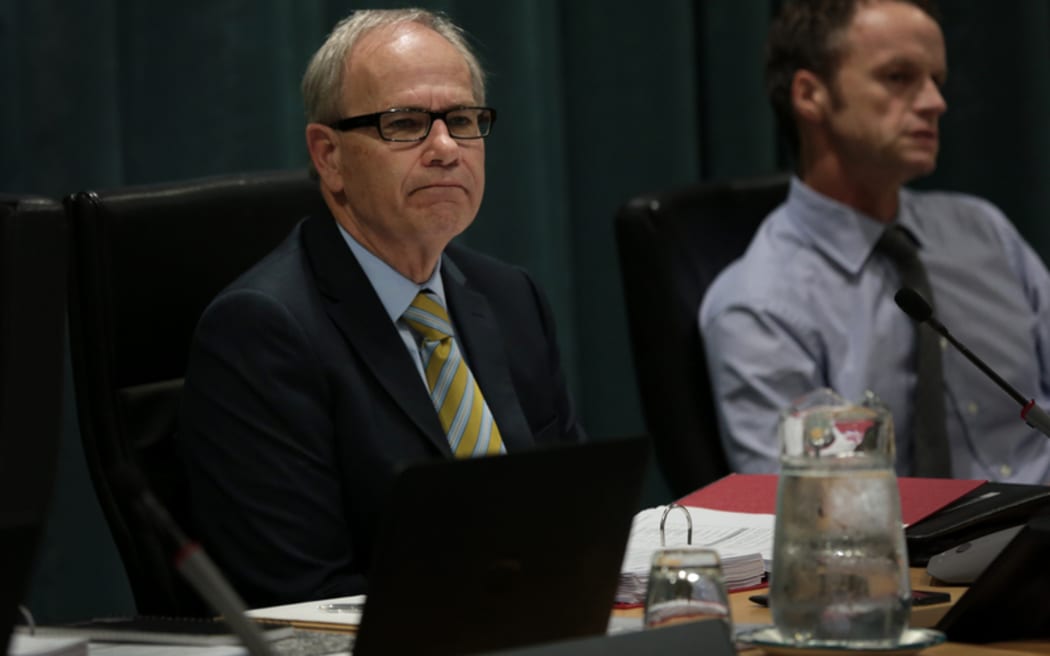Auckland City Council meeting. Mayor Len Brown
