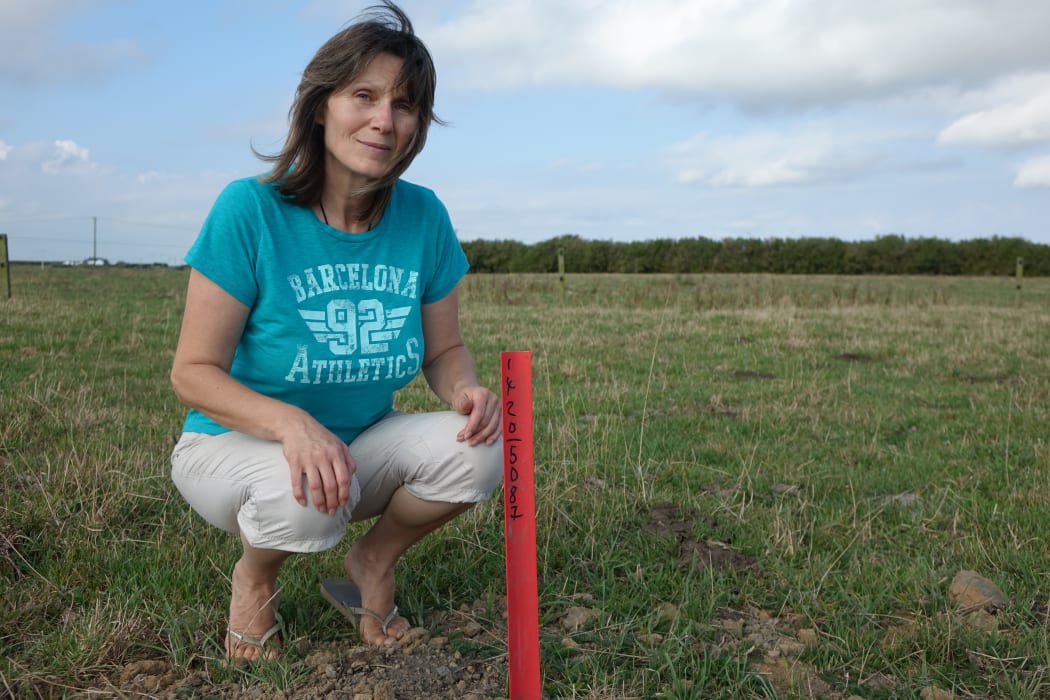 Jeanette Wilson says a seismic surveying charge has been set into the ground just 10 metres away from a well which is her principle source of water.