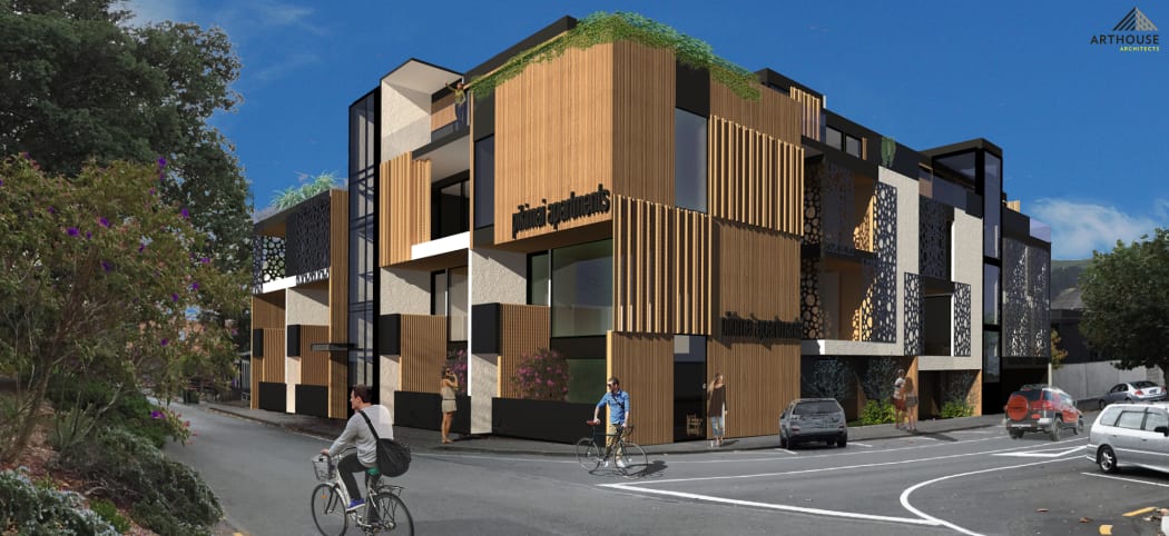 The design concept for an inner city apartment development on a site designated as a Special Housing Area.