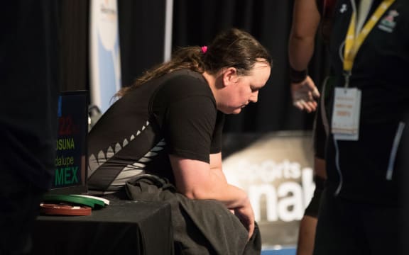 New Zealand weightlifter Laurel Hubbard.