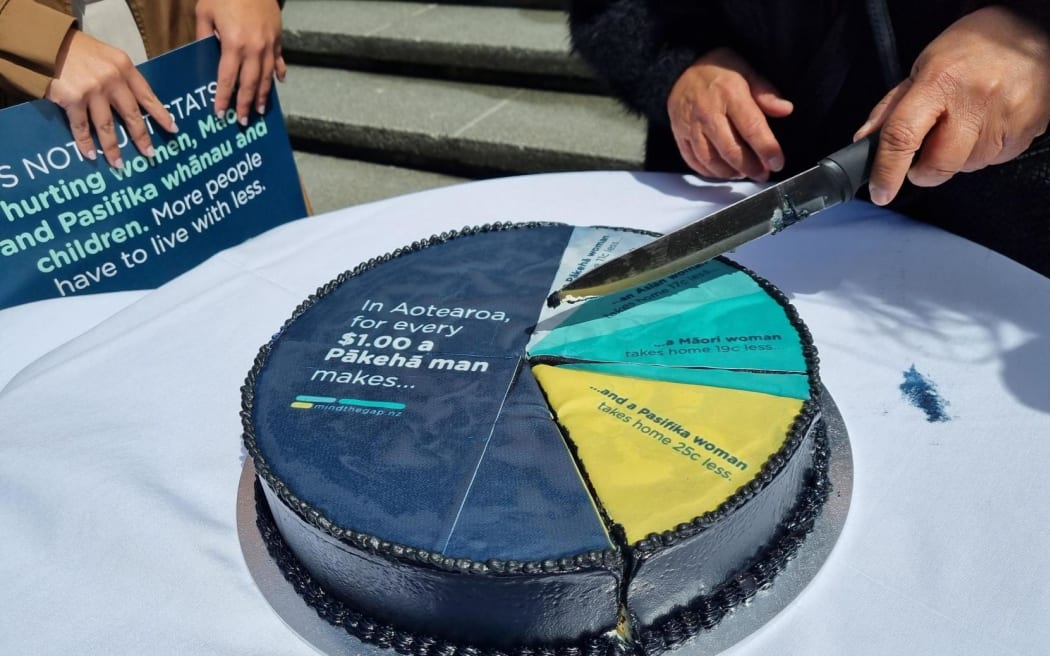 Pay gap cake