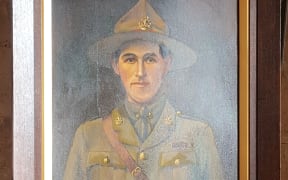 A portrait of Corporal Leslie Andrew, VC.
