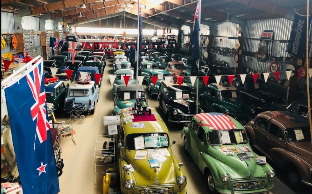 Some of Ian Hope's British car collection