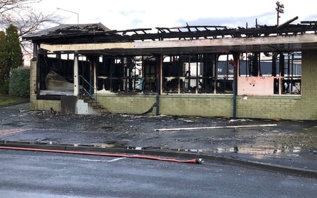 Asbestos-filled building burns down in Hastings