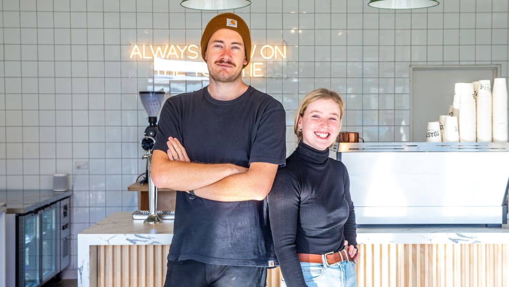 Toastie Picton managers Daniel and Taylor Hamilton have been blown away by the "unexpected" demand for their toasties. Now they have to blow the smell away.
