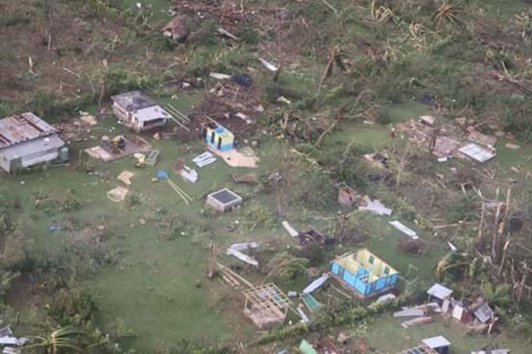 Aerial shot of Luganville