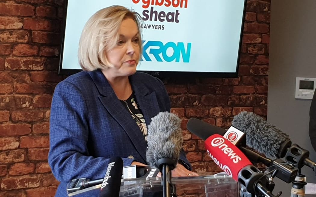 National Party leader Judith Collins announces the party's $4b transport infrastructure plan for Wellington and the Hutt Valley, on 5 August 2020.