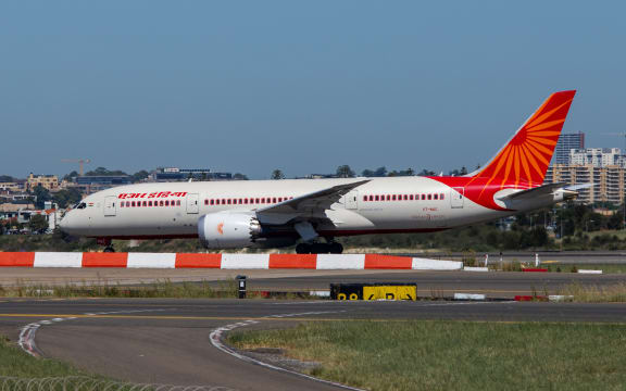 Sydney, Australia - February 12, 2019: Air India Boeing 787 Dreamliner taxiing at Kingsford Smith Sydney International Airport. Registration: VT-NAC