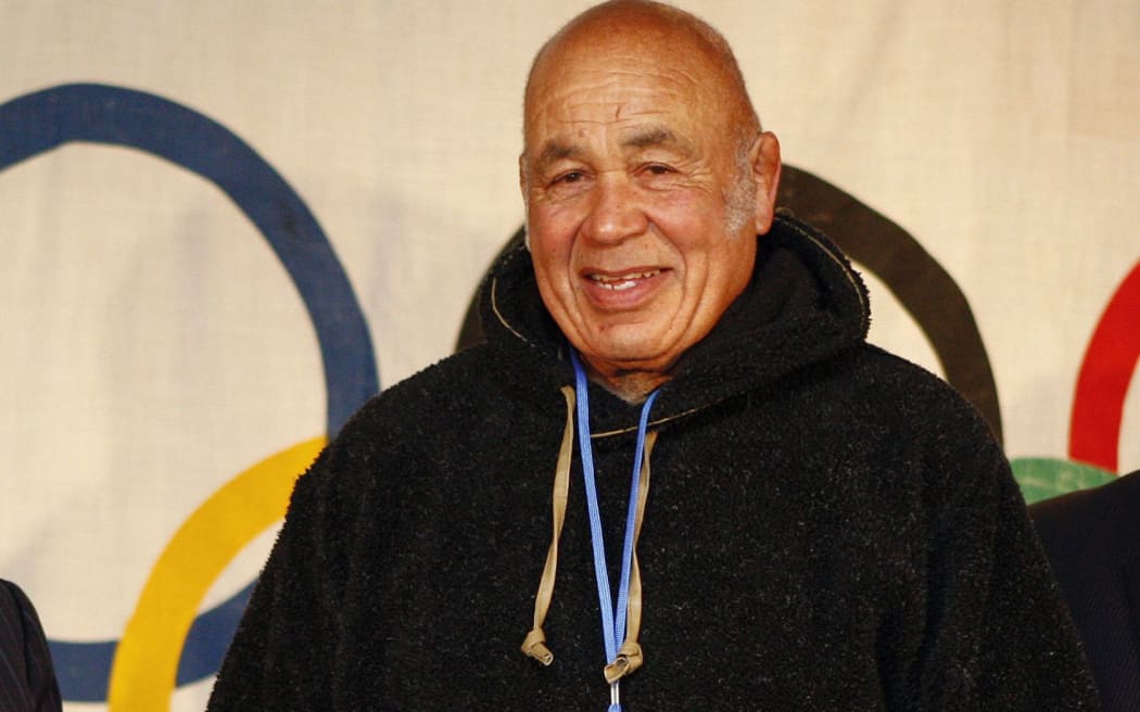John da Silva is presented with his Olympic pin in 2009.