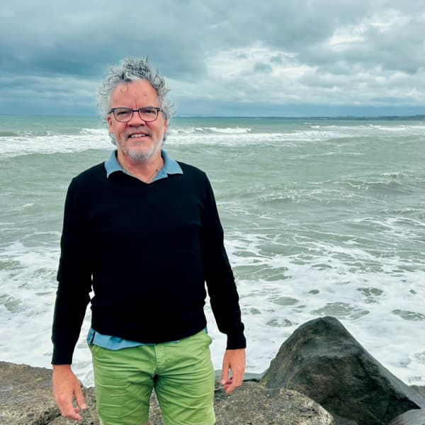 Peter Gordon at North Mole in Castlecliff, Whanganui