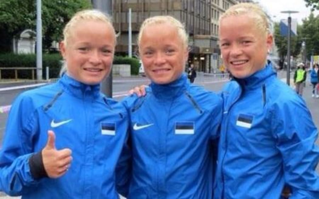 The Estonian triplets set to contest the Rio Olympic marathon.
