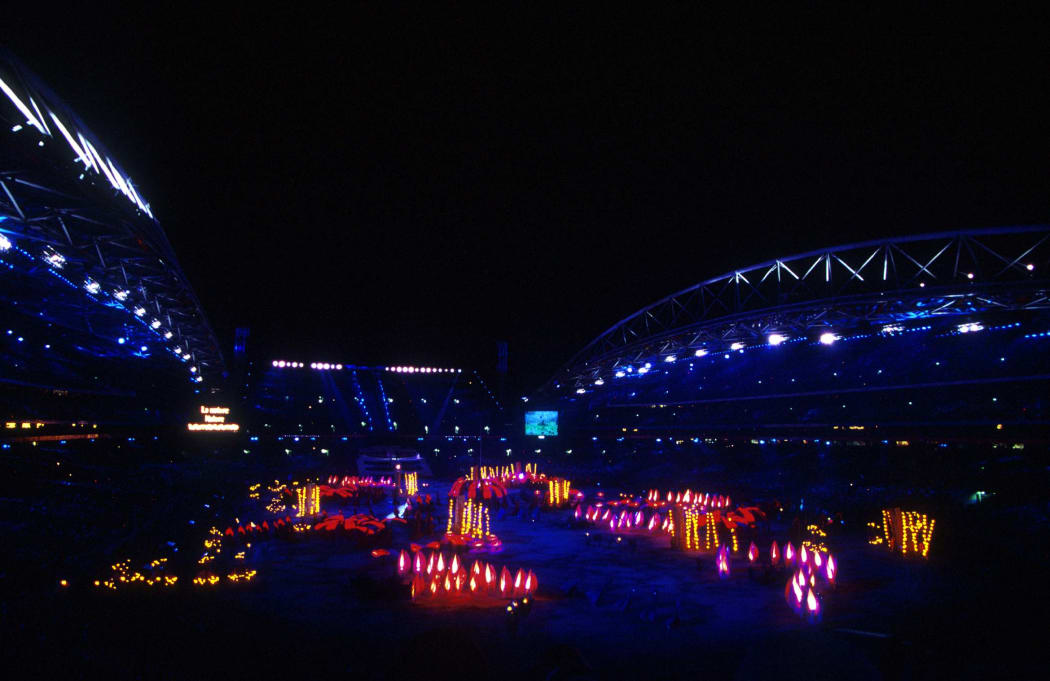 The opening ceremony of the 2000 Summer Olympic Games in Sydney.